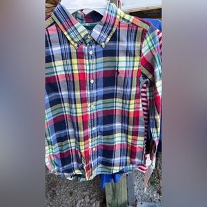 Ralph Lauren boys button down shirt size 6 NWT